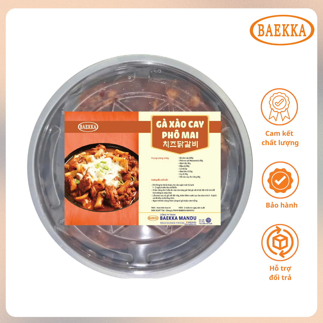 GÀ XÀO CAY PHÔ MAI MOZZARELLA