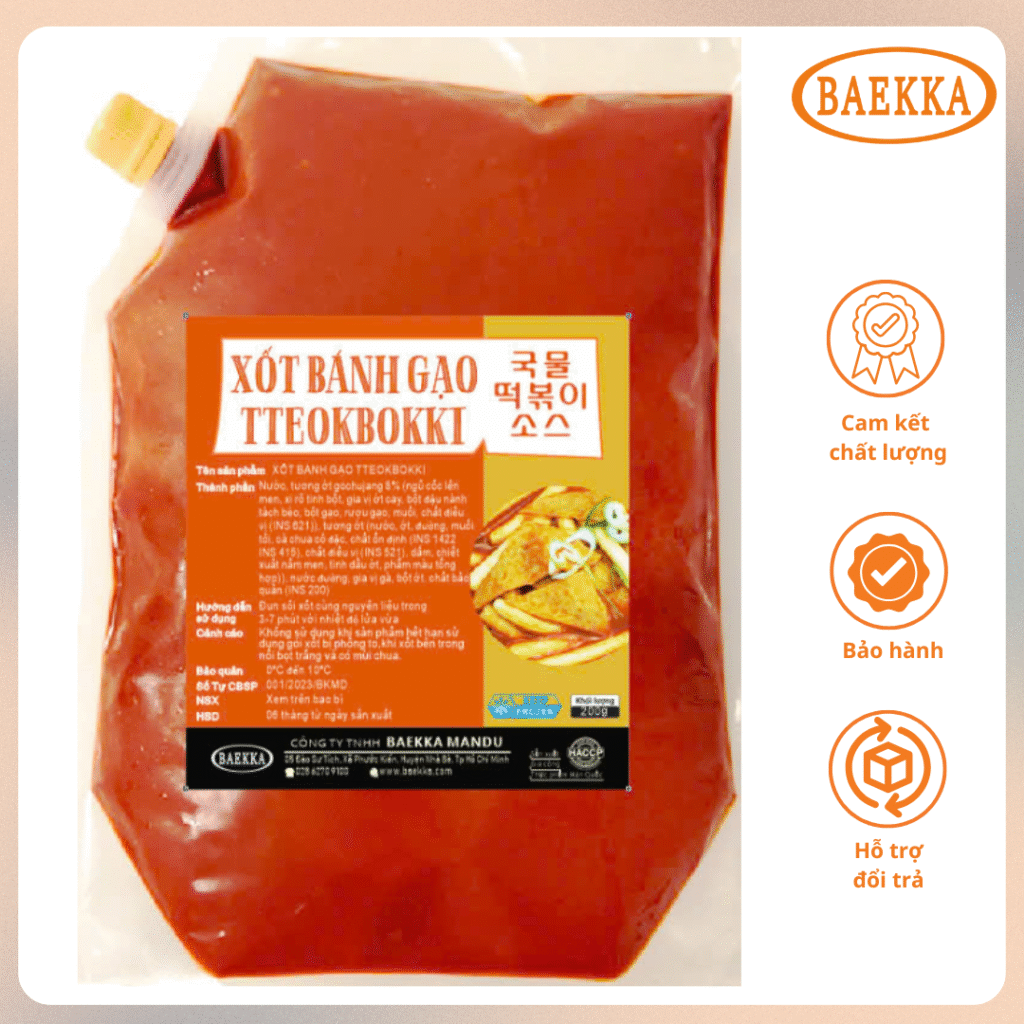 XỐT BÁNH GẠO TTEOKBOKKI