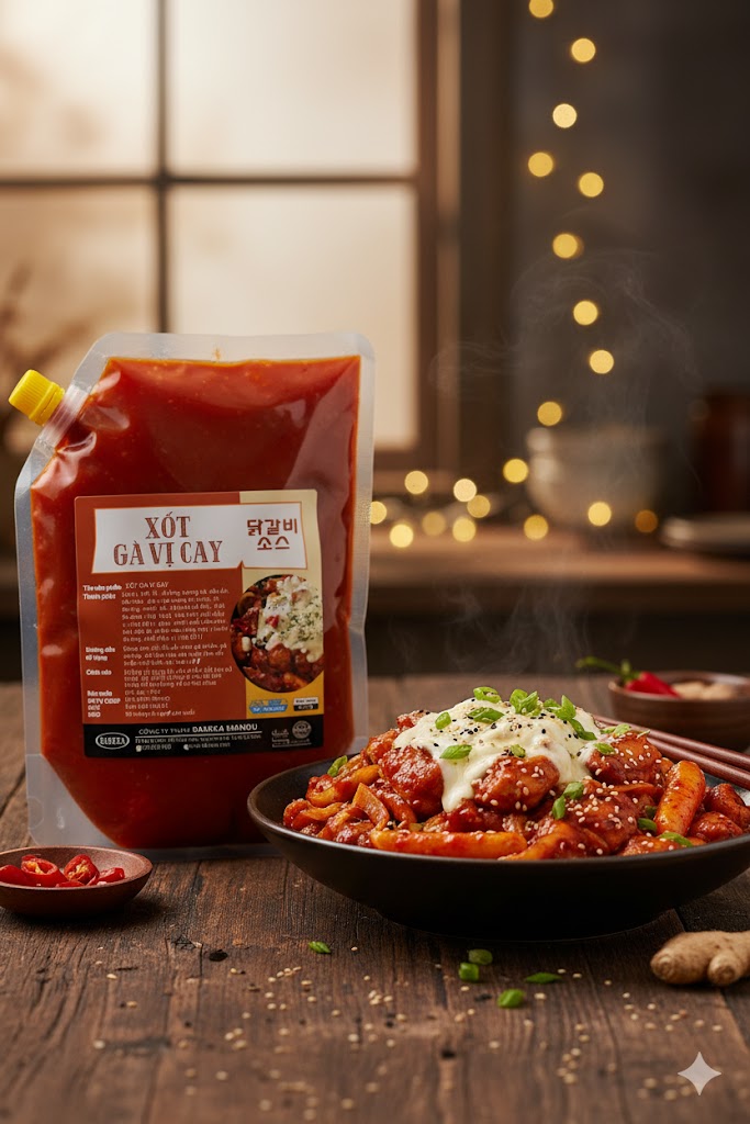 Nước xốt gà vị cay