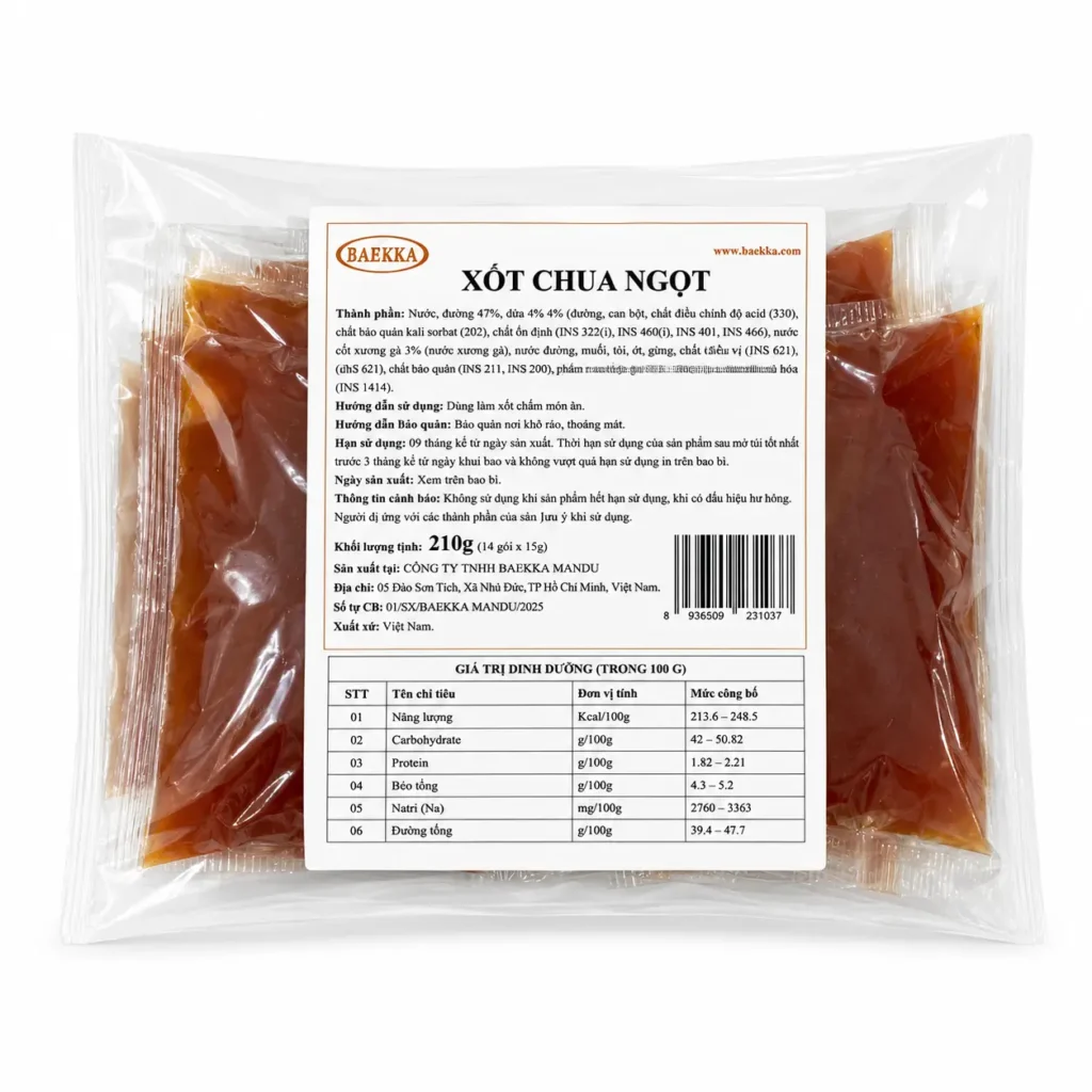 Xốt Chua Ngọt 20g